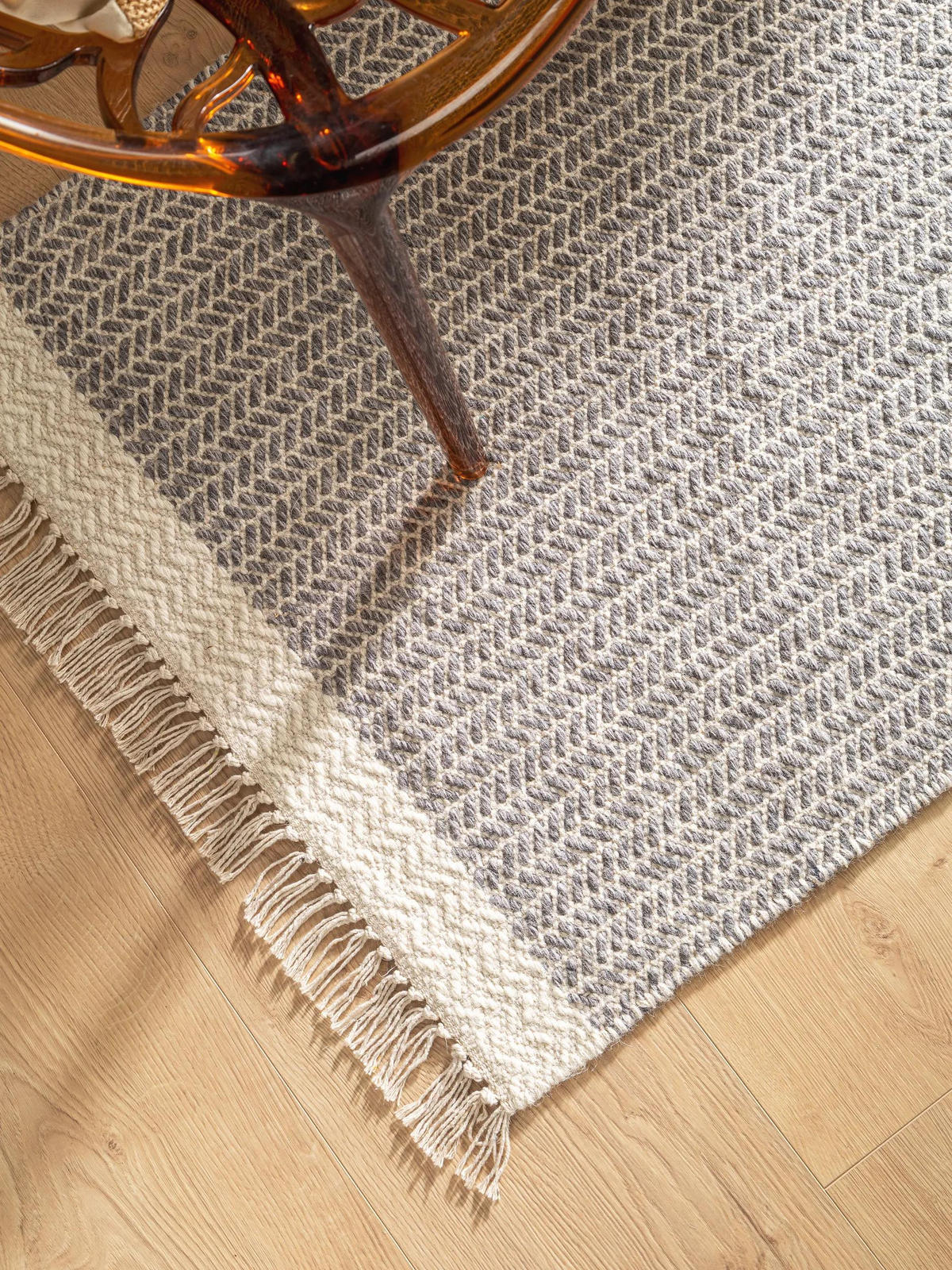 VOLNENA tekaška preproga Kim siva 80x250 cm - siva, tekstil/naravni materiali (80/250cm) - benuta Pure