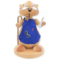 RAUCHFIGUR Hamster Opa 24 cm - Multicolor, Holz (15/1/0.1cm)