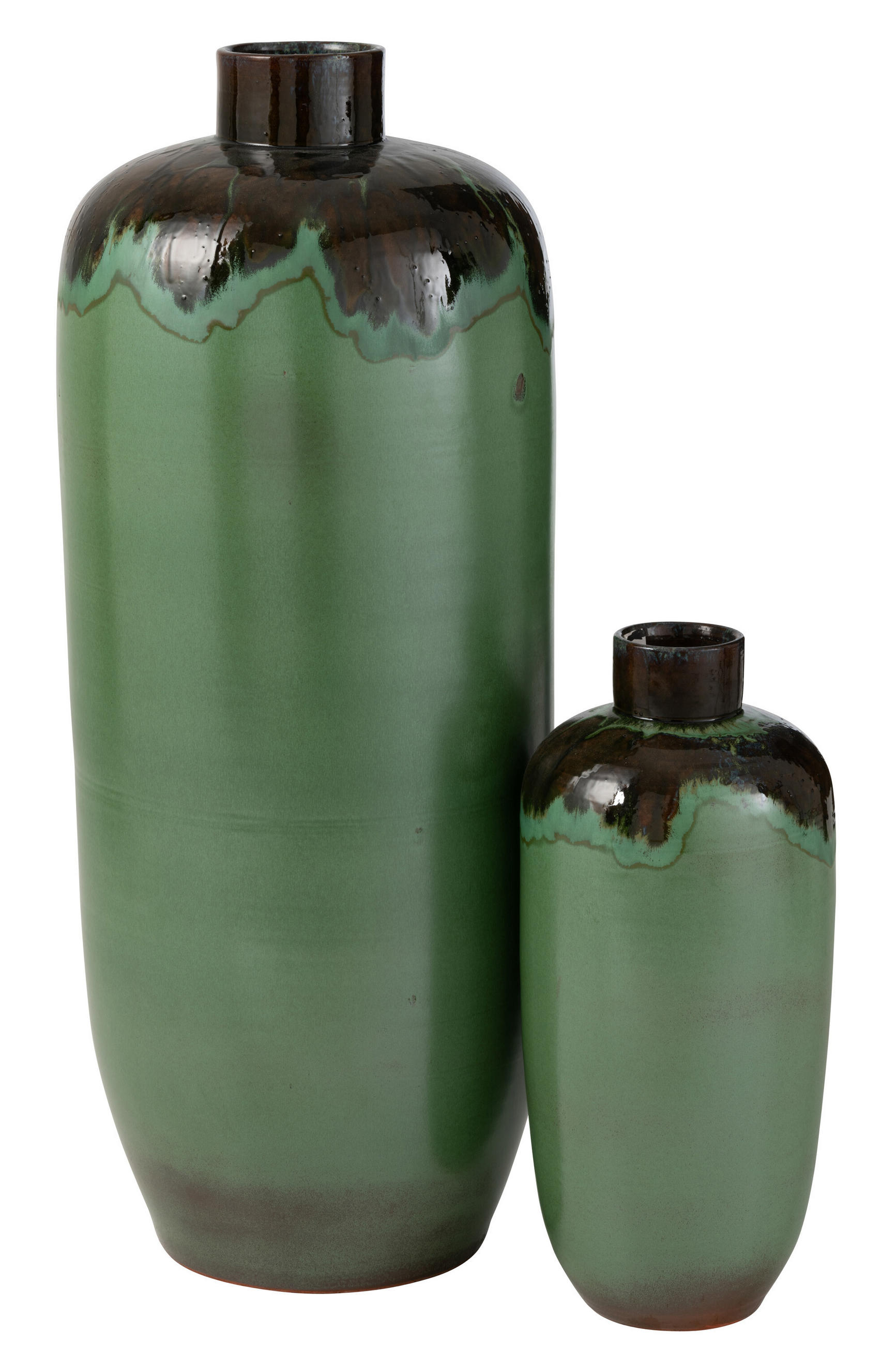 VASE ALINE - Töpferei - Grün - L - Ø 33,5 cm - Grün, Keramik (89cm) - J-Line