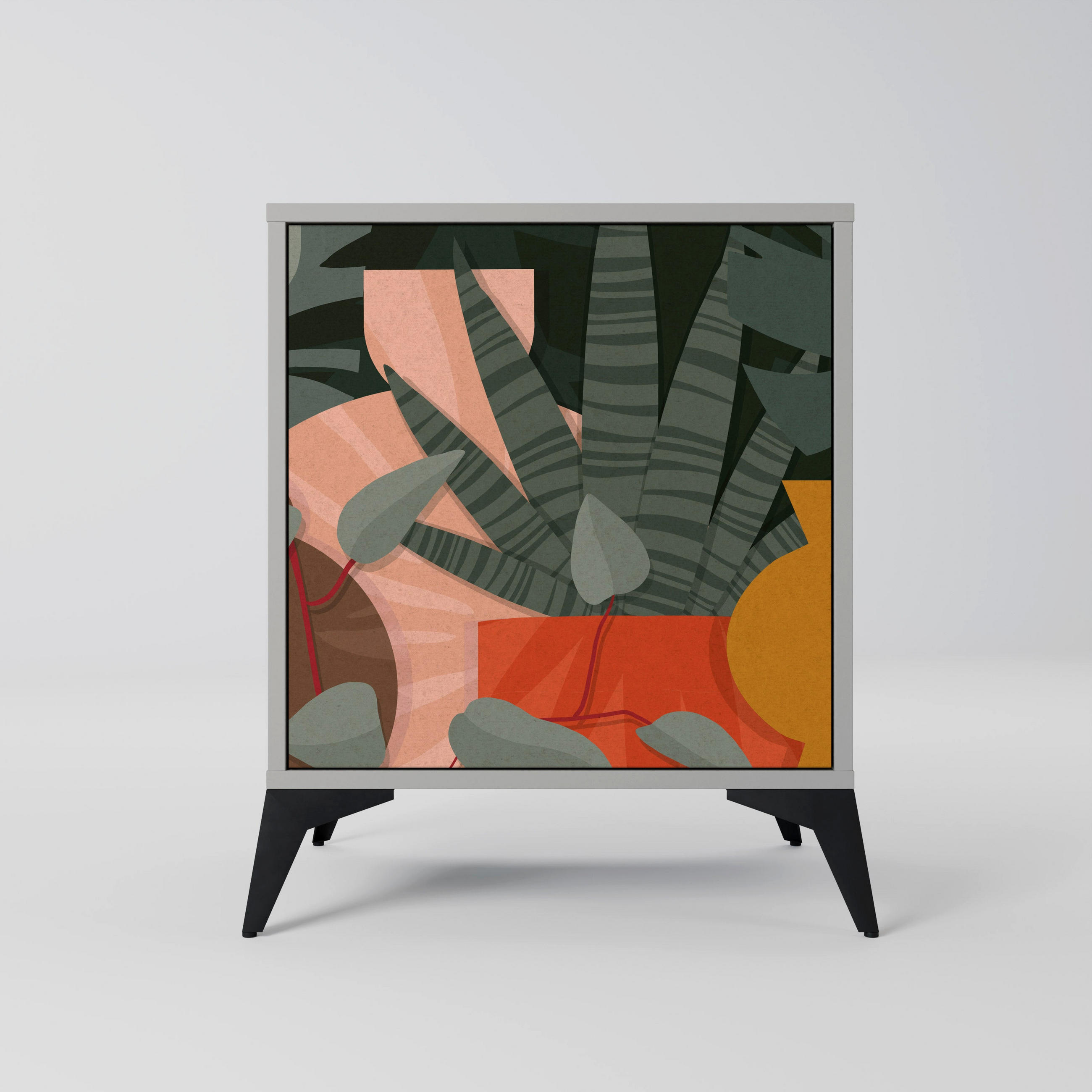 SpaceRebels Sideboard Grau 57.5x70.5x42 cm