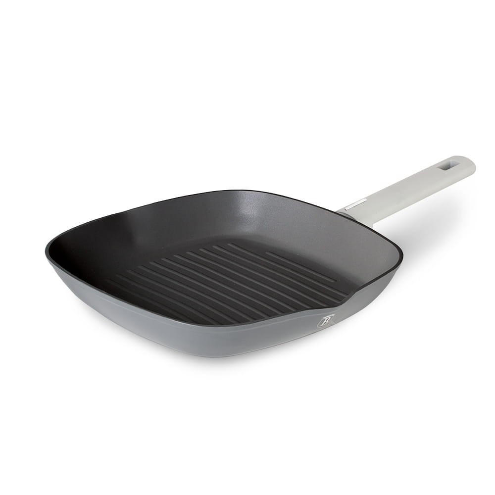 GRILLPFANNE Grau 28/28/4.1 cm 35548 - Grau, Kunststoff (28cm) - Berlinger Haus