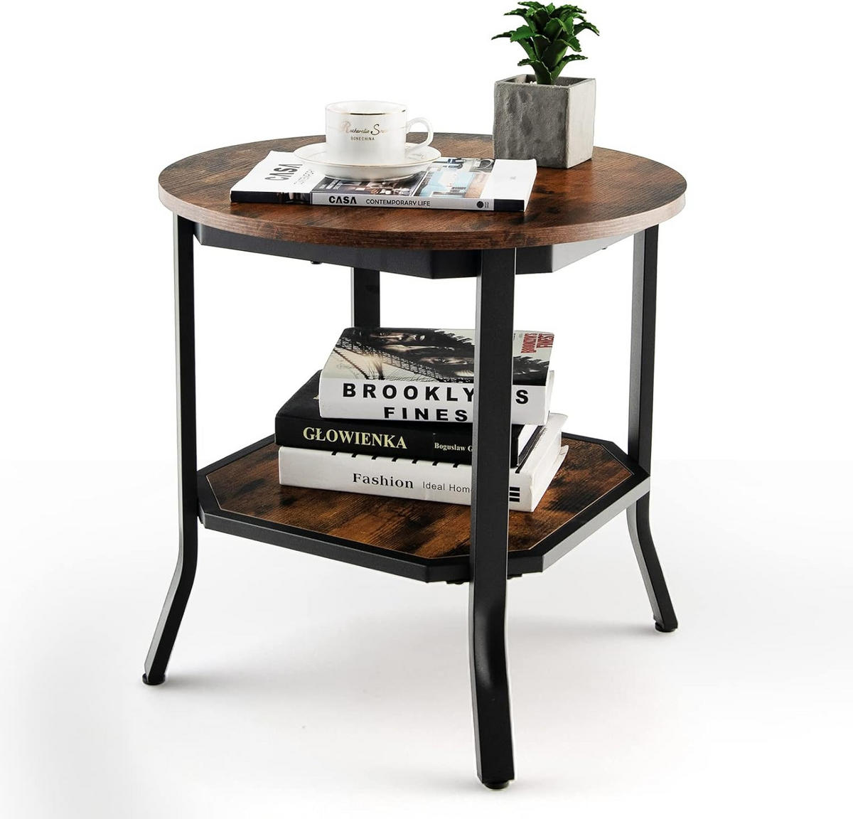 BEISTELLTISCH 50cm Braun - Braun, Holz (50/50/50cm) - COSTWAY