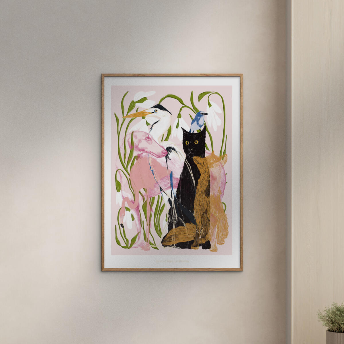 POSTER Jenny Liz Rome - Collage of Animals - Multicolor, Papier (70/100/0.1cm) - Poster&Frame