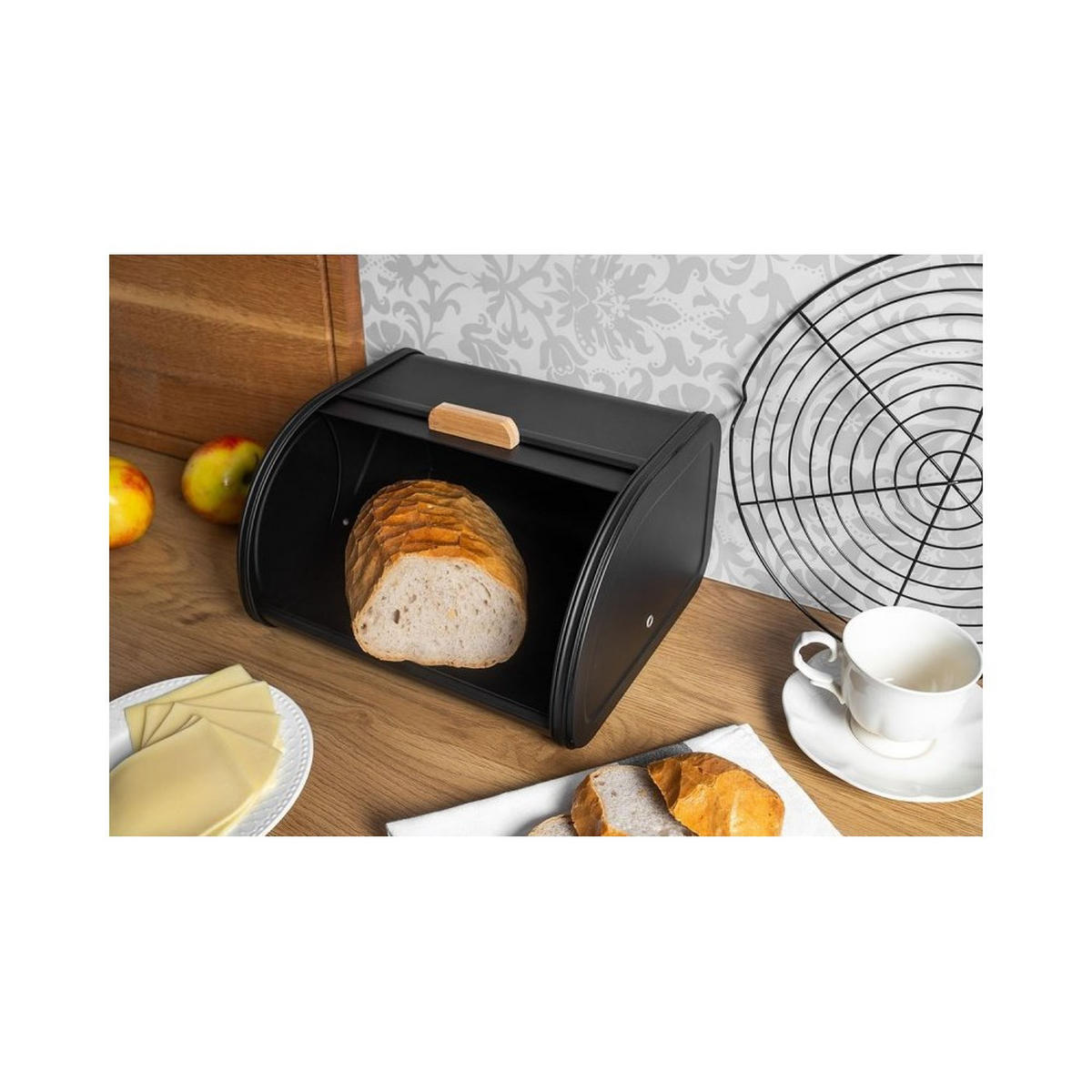 BROTKASTEN Schwarz 30/27/18 cm 52058 - Schwarz, Metall (27/18/30cm) - Brunbeste