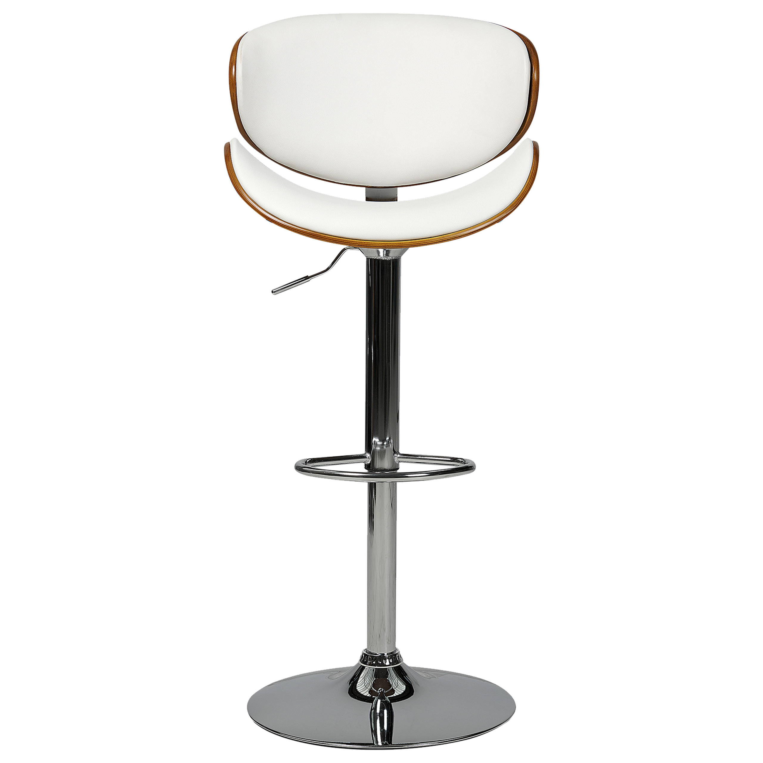 Beliani Barstuhl Weiß 52x93x45 cm