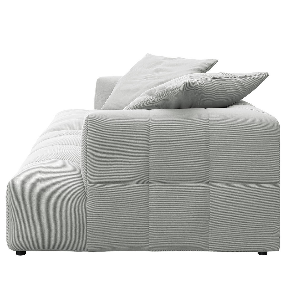 BIGSOFA - Schwarz/Grau, Holz/Kunststoff (270/72/93cm) - home24