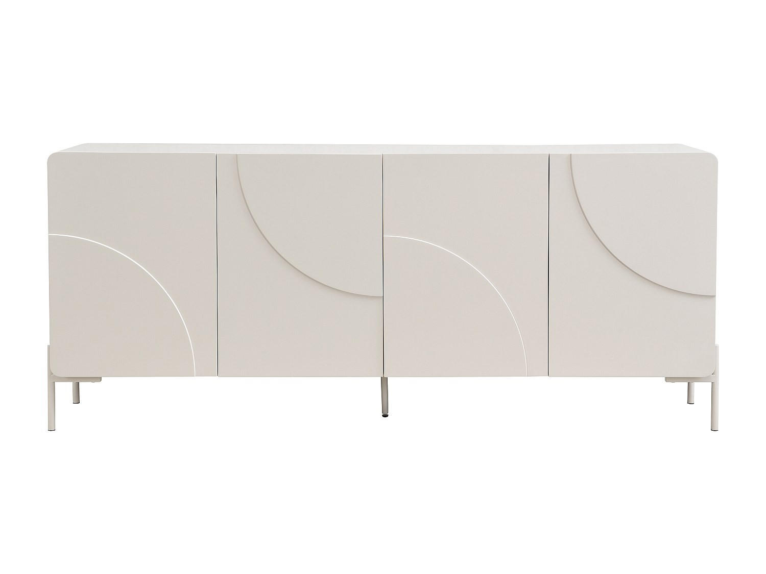 SIDEBOARD - 180 cm x 40 cm - Holz, Platte - Beige - ZELINARO - Beige, Holz (180/75/40cm) - Vente-Unique