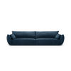 SOFA Kaelle aus Chenille-Stoff königsblau 4 Sitzplätze - Blau, Textil (110/85/248cm) - Micadoni