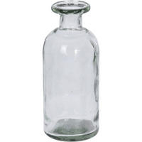 VASE und Flasche aus Recyclingglas 700 ml 8,5/8,5/20 cm - Transparent, Glas (20cm) - Home Styling Collection