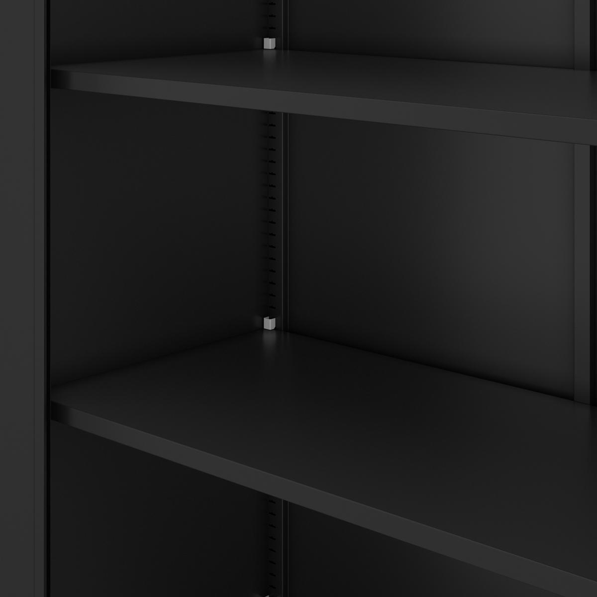 AKTENSCHRANK Jan II 220 - Schwarz, Metall (115/220/40cm) - Jan Nowak