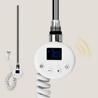 HEIZSTAB 900 W Weiß mit WLAN-Thermostat G1/2" für Handtuchheizkörper und Badheizkörper - Weiß, Metall (6.9/83/6.2cm) - S'AFIELINA
