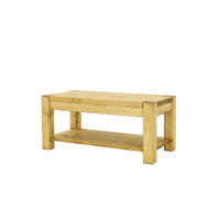 COUCHTISCH aus Massivholz Sara - Honig, Holz (50/100/45cm) - Seart