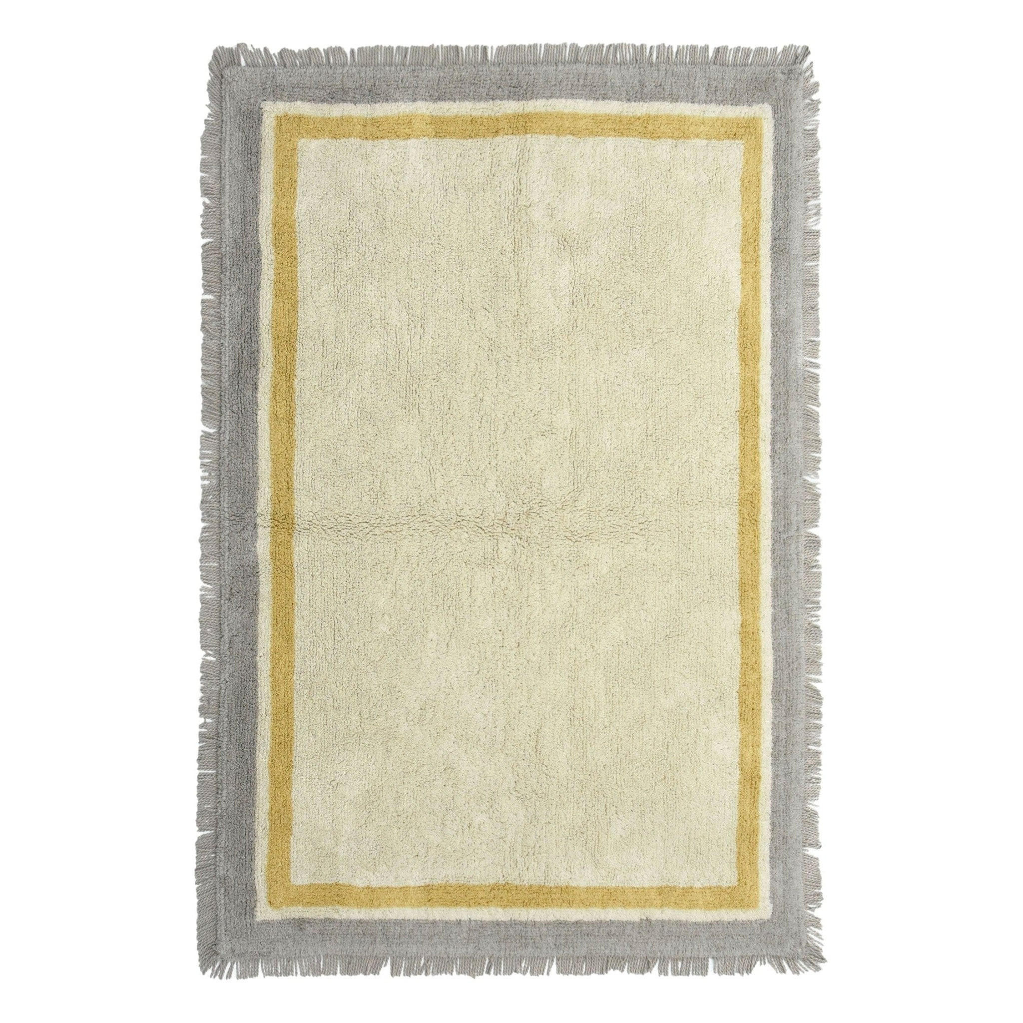 KINDERTEPPICH aus hochwertiger Baumwolle grau - Grau, Naturmaterialien (160/230cm) - AFK Living