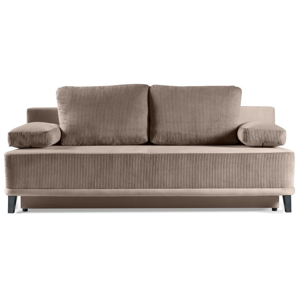 Beautysofa Schlafsofa Braun 200x91x90 cm