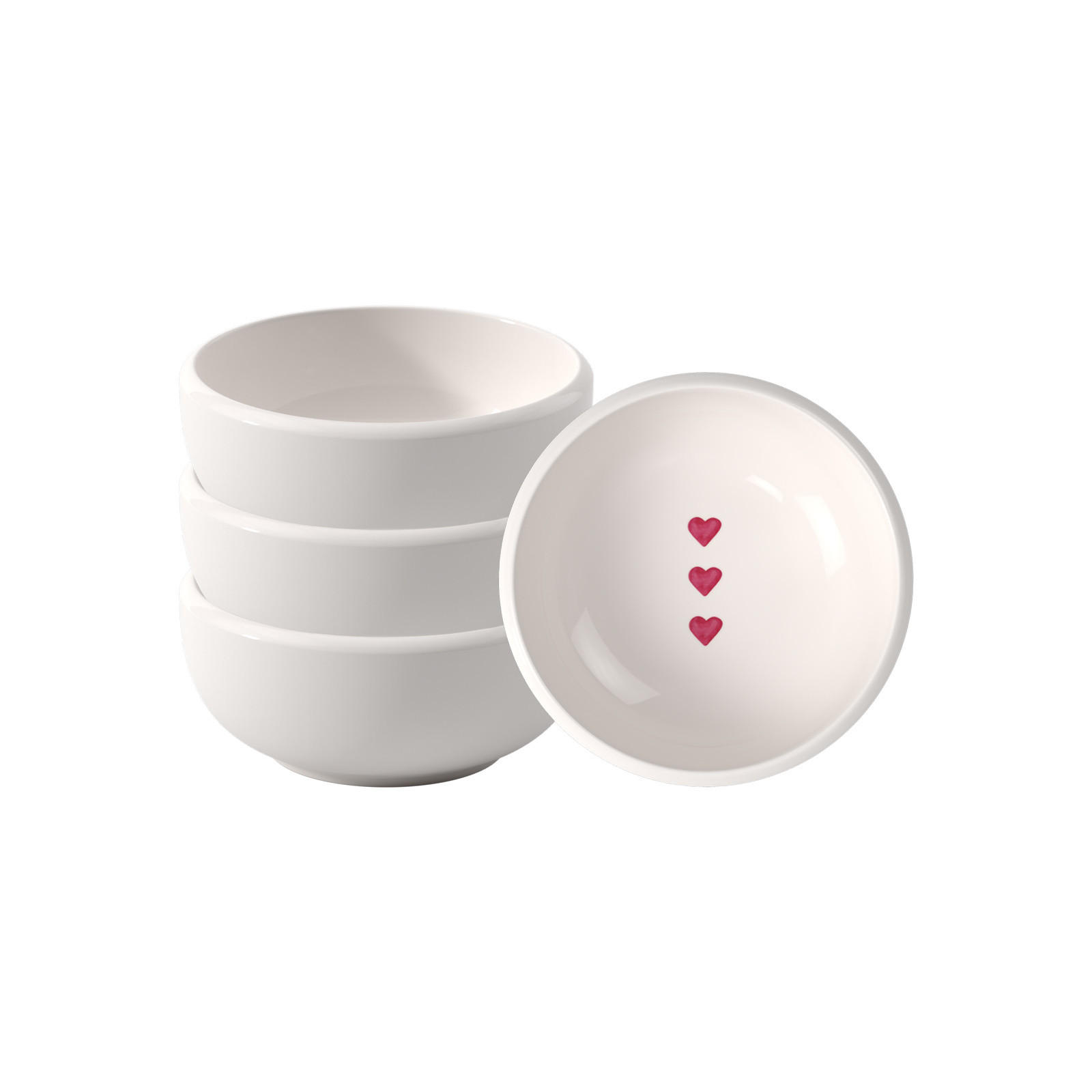 DIPSCHALEN With Love weiß ø 8 cm 6er Set - Weiß, Keramik (8cm) - like.Villeroy & Boch