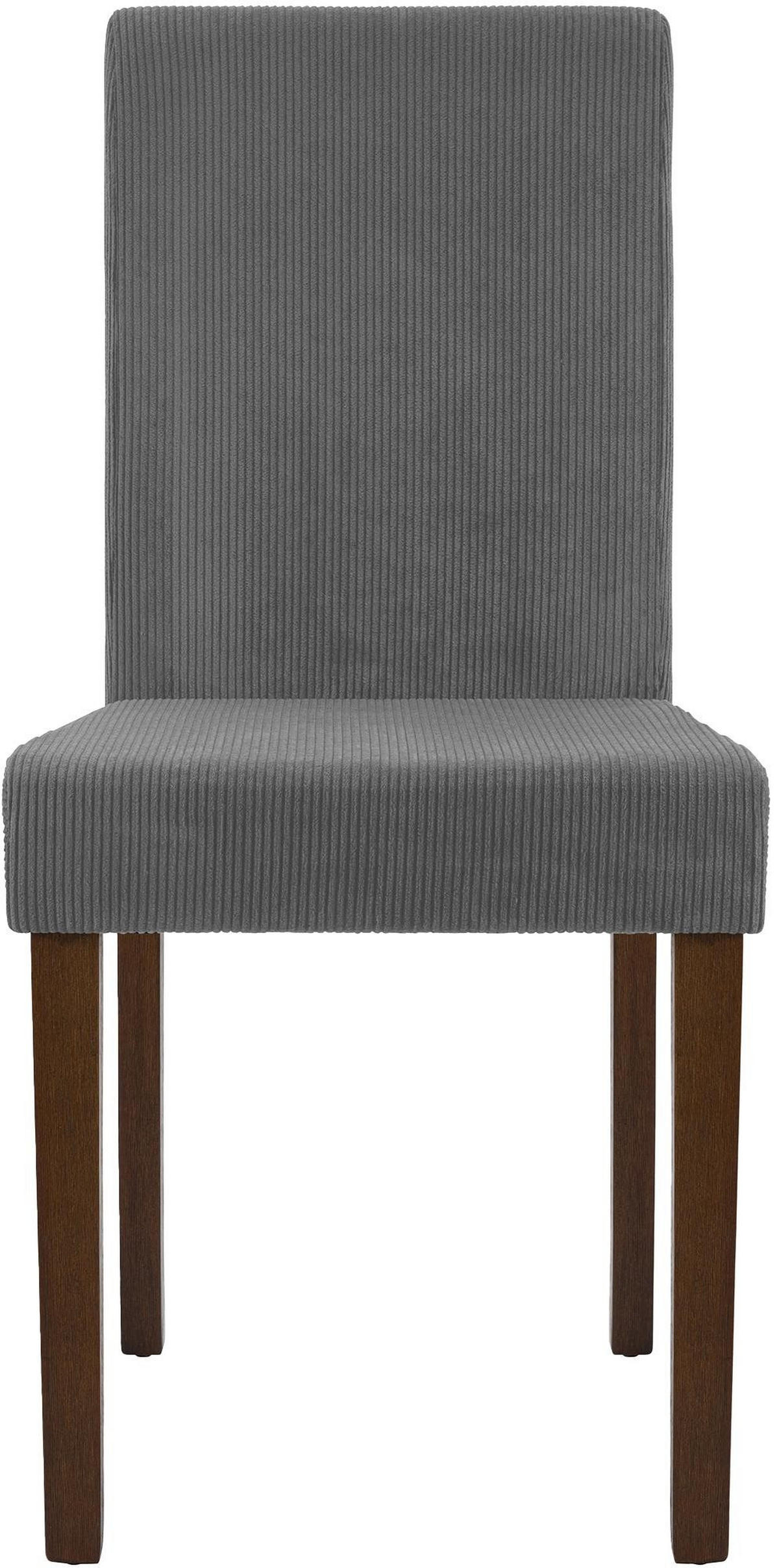ESSZIMMERSTUHL Ina Cordbezug 91x41x47 cm grau - Grau, Textil (41/91/47cm) - furnicato