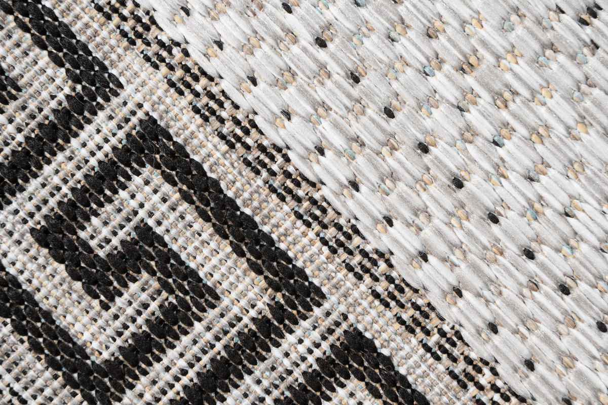 LÄUFER MELISSA Grau Modern Geometrisch 100/1300 cm - Grau, Textil (100/1300cm) - Tapiso
