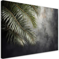 WANDBILD palmen boho natur - Grau, Textil (60/40cm) - Feeby