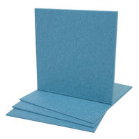 AKUSTIKWANDPANEEL Blau Komplett-Set - Blau, Textil (50/50/1cm) - MCW