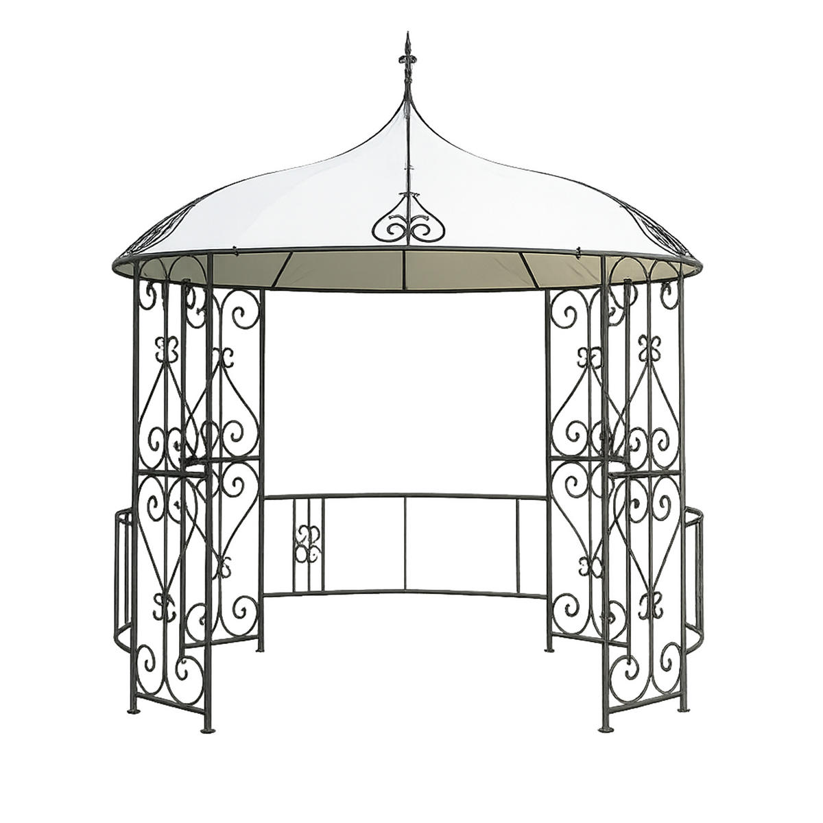ERSATZDACH für die Pavillons Burma und Sumatra, Pavillondach rund, Durchmesser 300 cm, Frabe: weiss - Weiß, Kunststoff (300/0.3/300cm) - TPFGarden