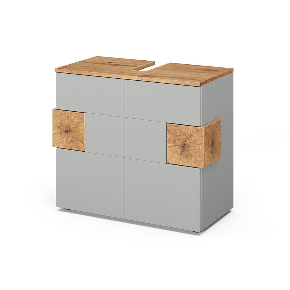 WASCHBECKENUNTERSCHRANK Eden Grau/Artisan 73.1 x 64 cm - Hellgrau/Grau, Holzwerkstoff (73.1/64/37cm) - Vicco