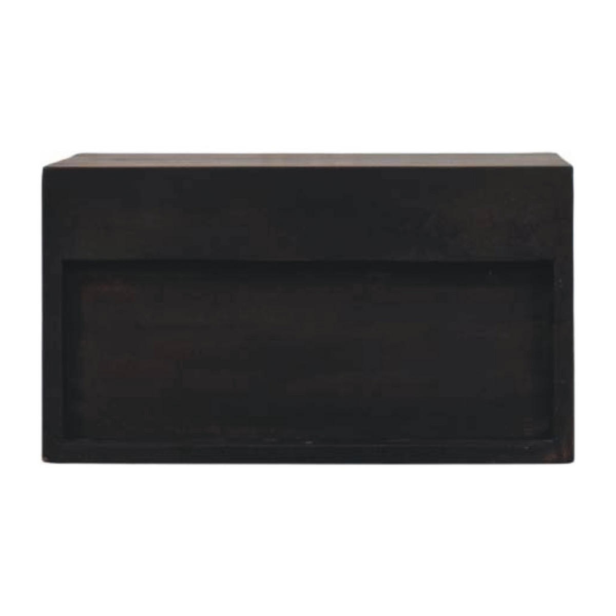 NACHTTISCH Rich-Velvet-Mocha-Finish, 1 Schublade, 1 offenes Fach, Dunkelbraun - Dunkelbraun, Holz (32/25/45cm) - Artisan Furniture