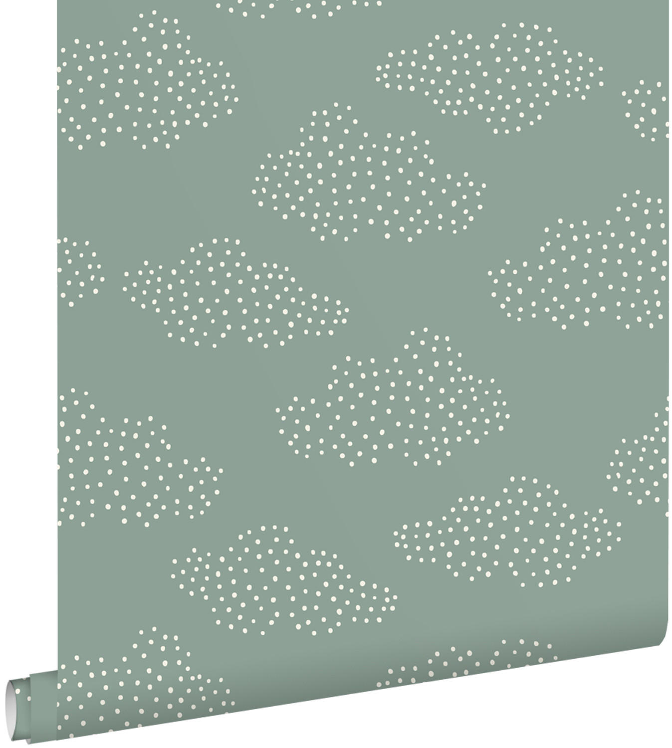 TAPETE kleine Wolken 50 x 900 cm - Blau, Papier (50/0.1cm) - ESTAhome