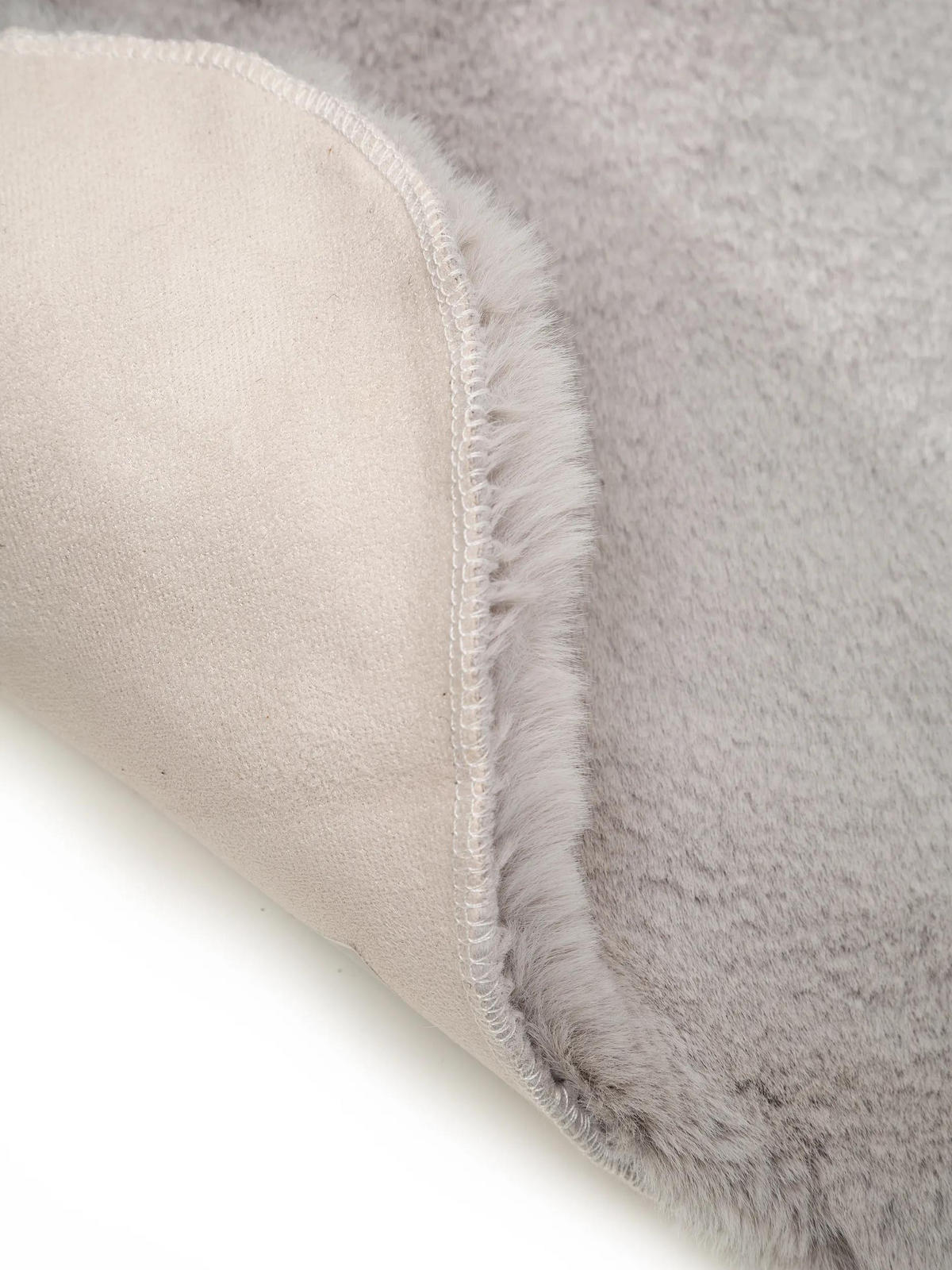 KUNSTFELL-TEPPICH Dave Grau 60x90 cm - Grau, Textil (60/90cm) - benuta Nest