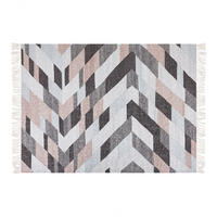 TEPPICH geflochten Nakkas 200/140 cm - Multicolor, Naturmaterialien (140/200cm) - Beliani