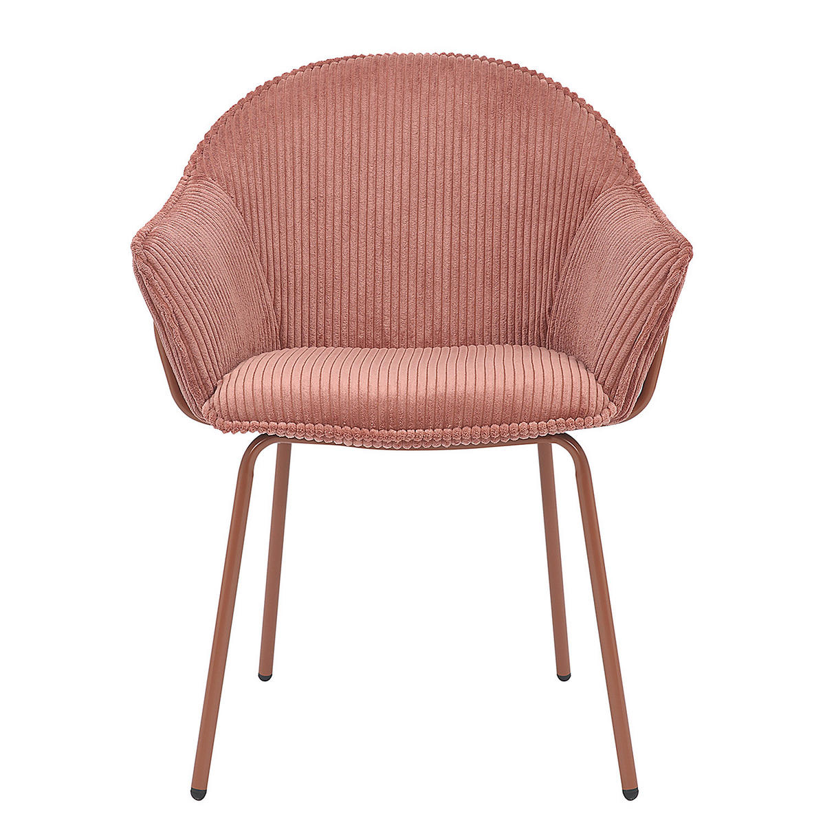 ARMLEHNENSTUHL - Mauve, Textil/Metall (63/81/64cm) - home24