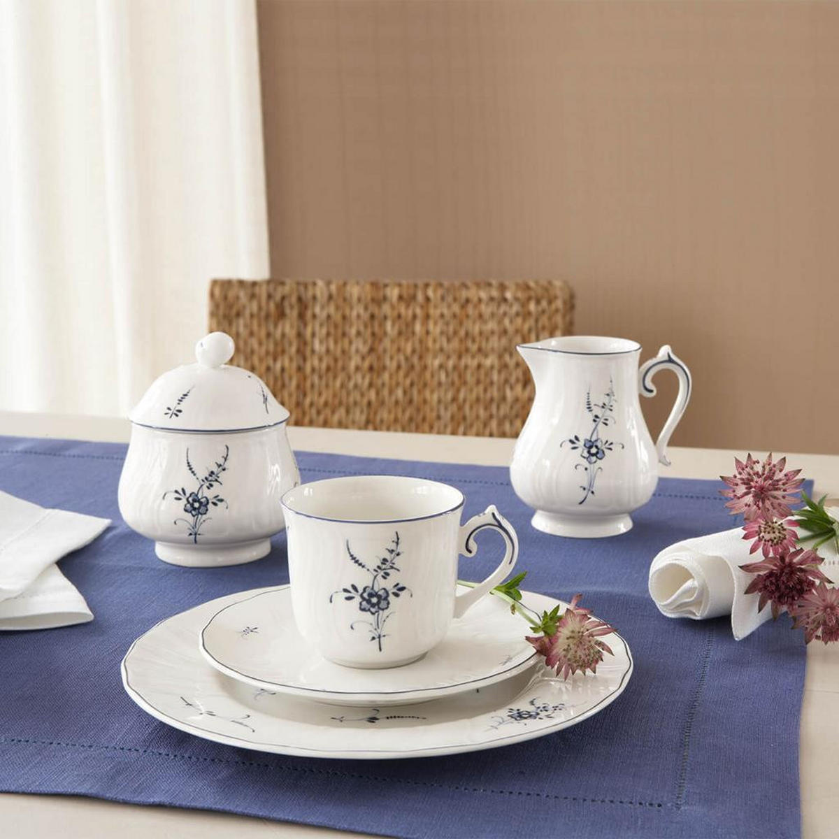 ZUCKERDOSE Vieux Luxembourg weiß-blau 270 ml - Blau/Weiß, Keramik (9.5/11.6cm) - Villeroy & Boch