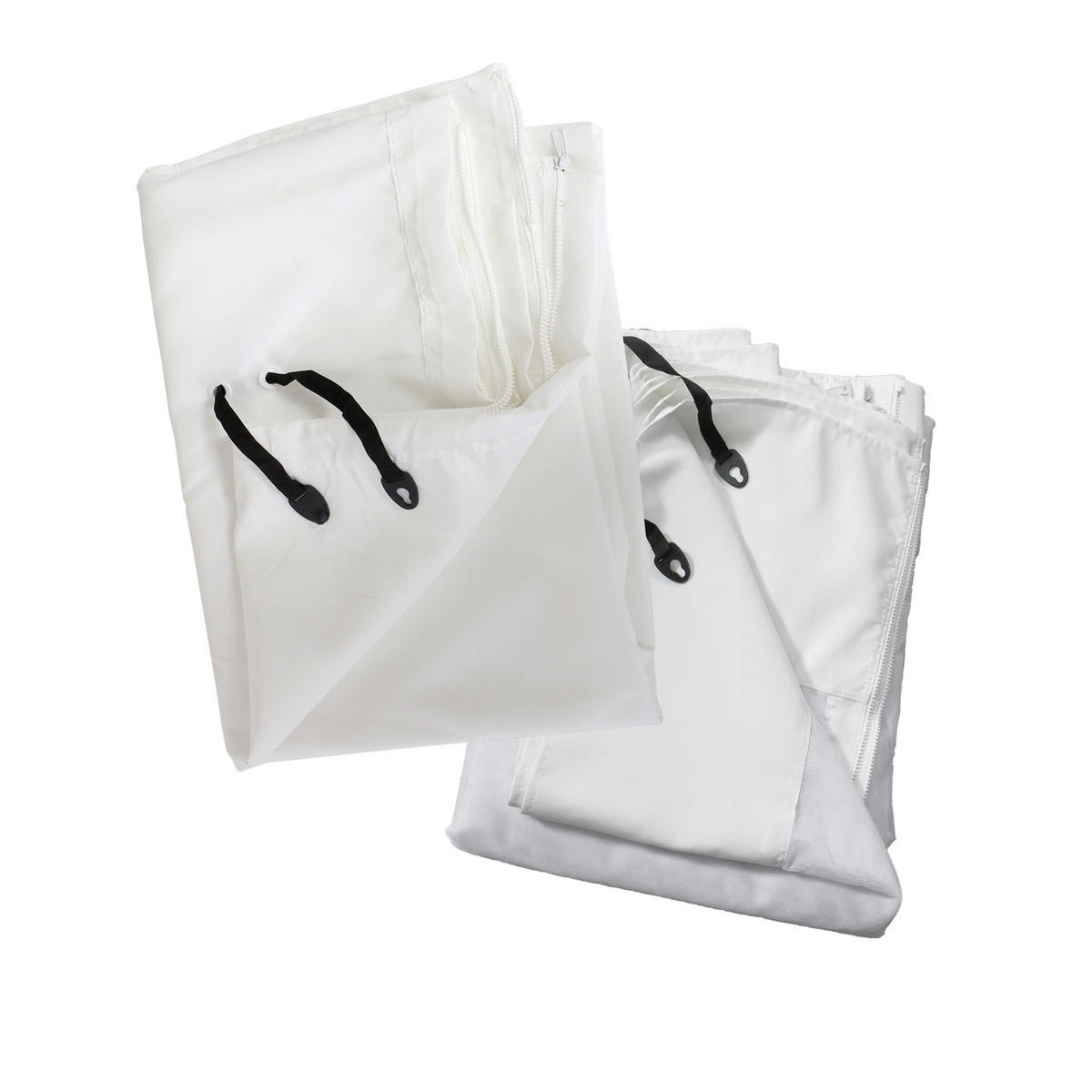 SEITENWAND FÜR PERGOLA Weiß - Weiß, Textil (340/234/1cm) - MCW