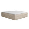 BOXSPRINGBETT Huush 200x200 cm, Ecru - Sandfarben, Textil (200/200cm) - Fedve