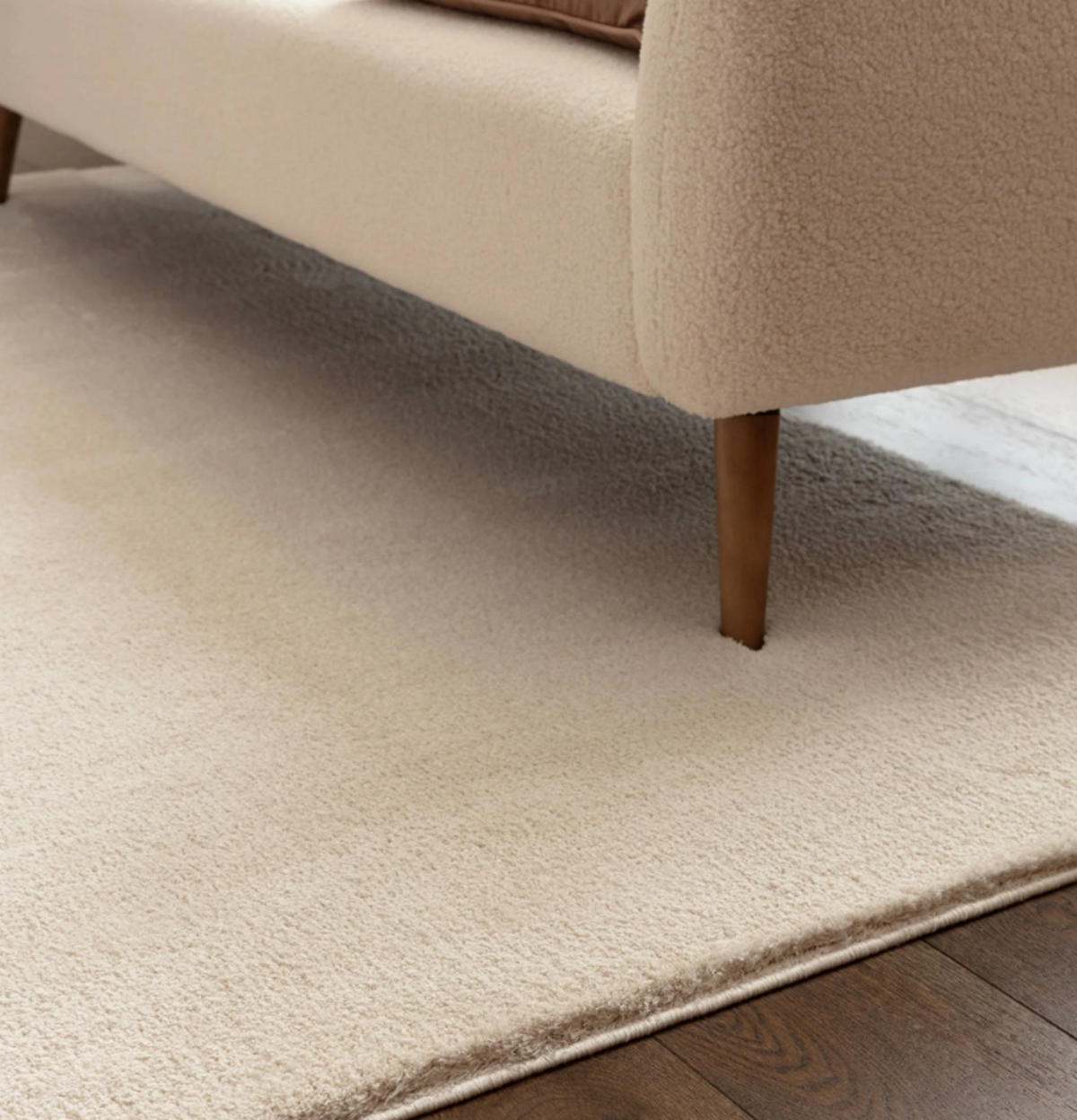 TEPPICH Wohn-/Schlafzimmer Langflor MOCO Weiß 160x230 cm - Weiß, Textil (160/230cm) - Novatrend