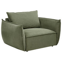 SESSEL Stoff Grün Kunes - Grün, Textil (124/78/94cm) - Beliani