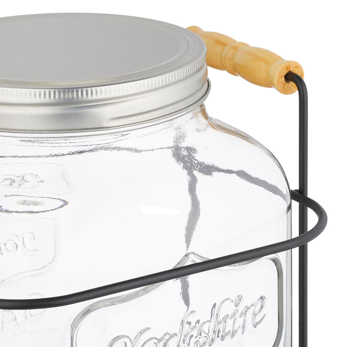 GETRÄNKESPENDER - Transparent, Glas/Kunststoff (8L) - Relaxdays
