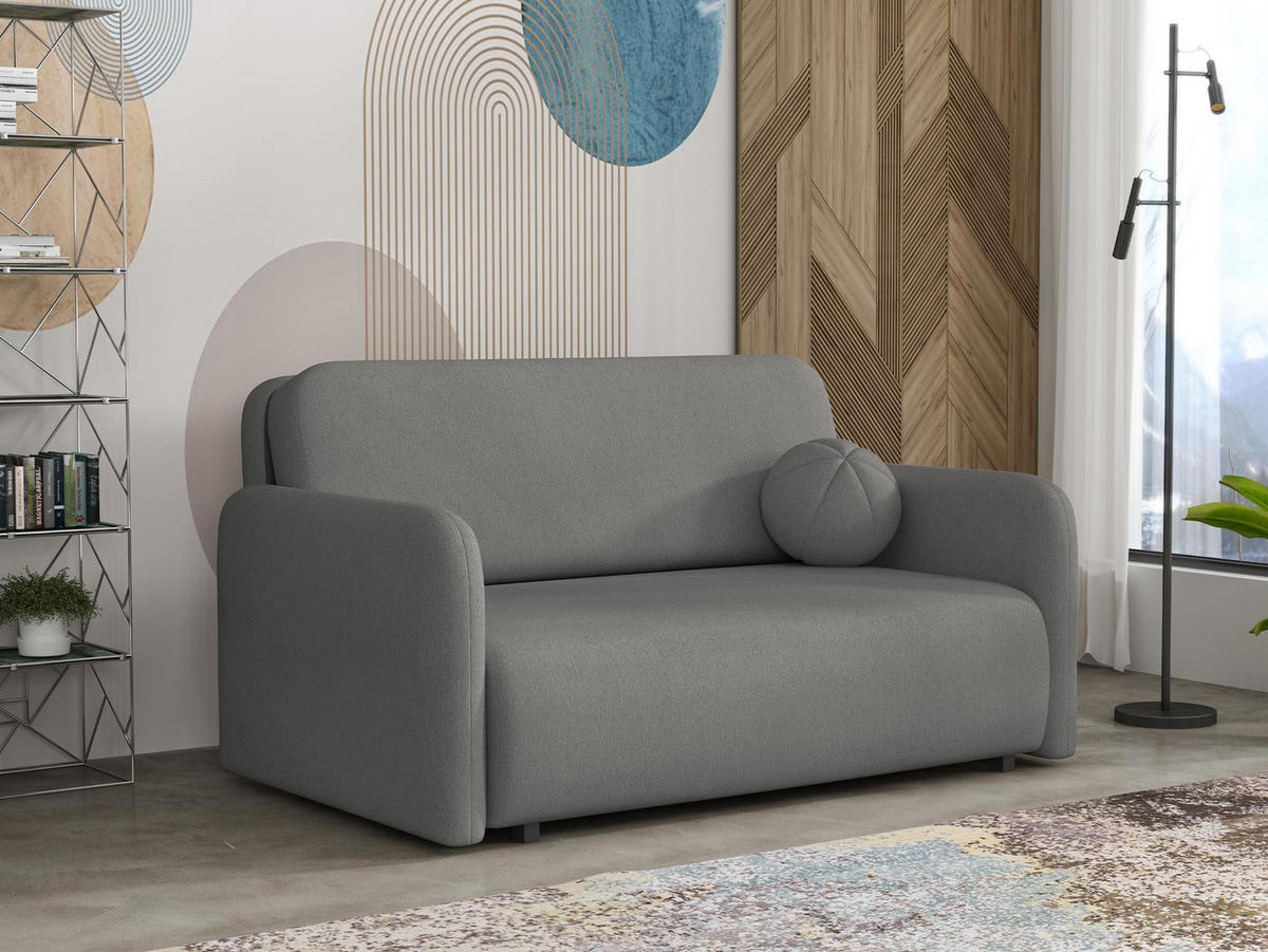 SCHLAFSOFA Viva Sun III - Greige/Schwarz, Holz/Textil (150/85/103cm) - MIRJAN24
