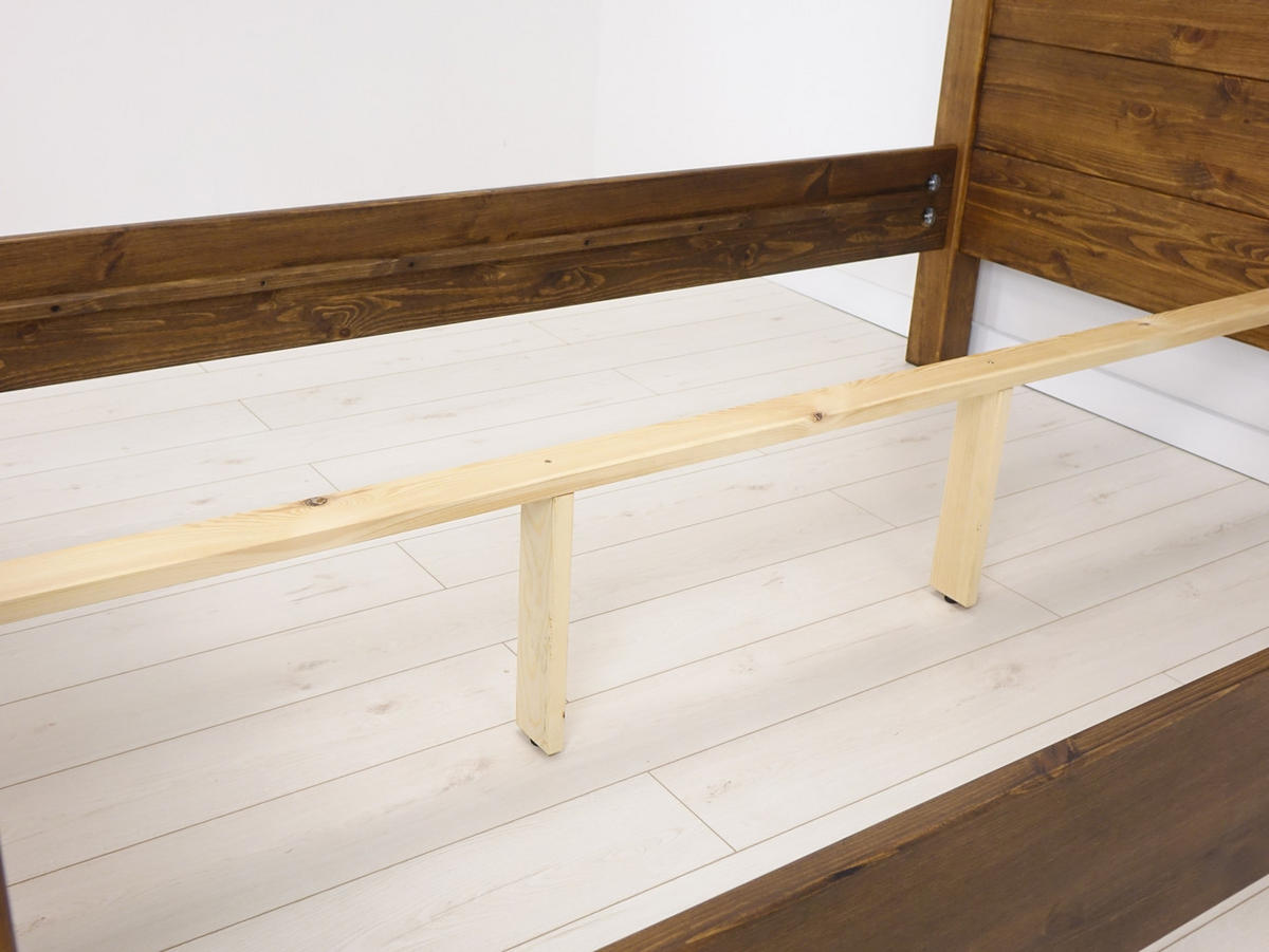 BETT aus Massivholz Rustyk Dobromir 180x200 - Dunkelbraun, Holz (180/200cm) - Seart