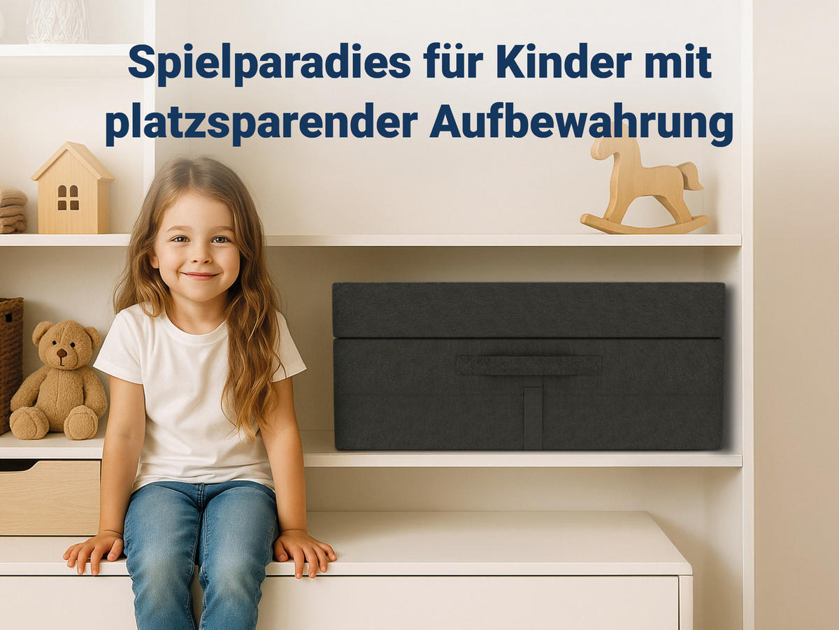 FALTMATRATZE Samba , Farbe: Anthrazit - Anthrazit, Textil (70/190cm) - Sun Garden