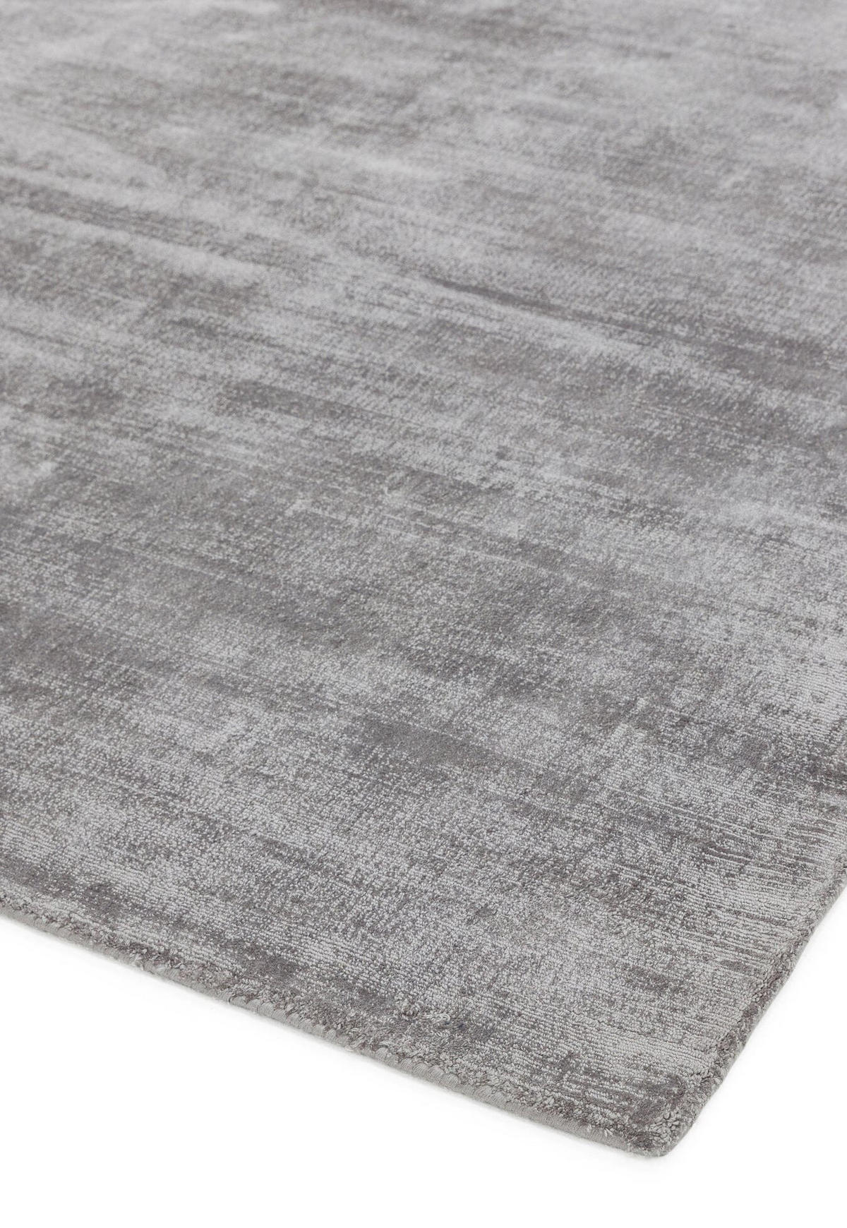 TEPPICH Viskose handgewebt zeitloses Design BARI, Silber 200x290 cm - Silberfarben, Textil (200/290cm) - KADIMA DESIGN