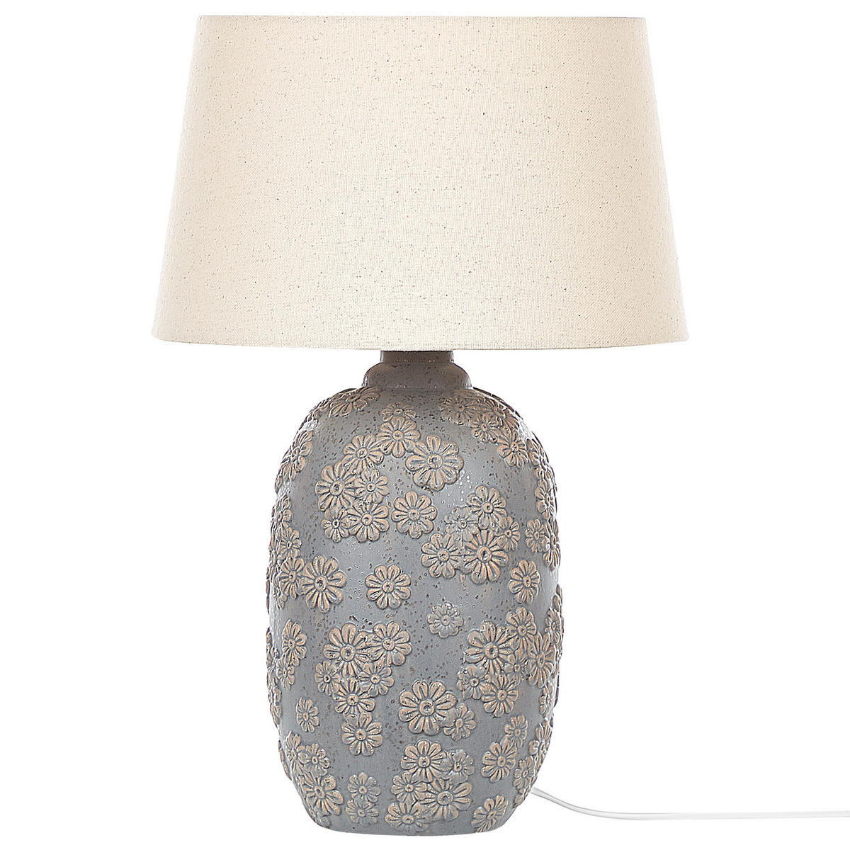 TISCHLAMPE Ferrey 30/30/46 cm - Grau, Keramik (30/30/46cm) - Beliani