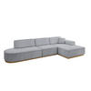 ECKSOFA Ottomane Rechts IREA-L2-v2 - 327x165x80 cm Grau - Titanfarben, Holzwerkstoff/Textil (327/165cm) - ALTDECOR