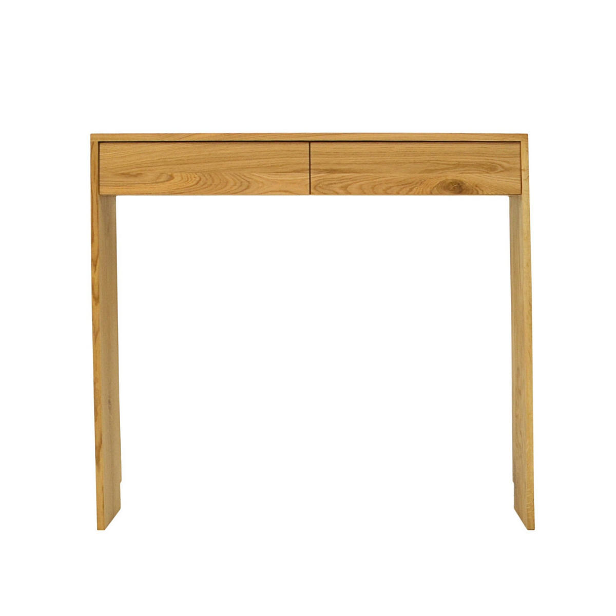 EICHENKONSOLE mit Schubladen für Flur, Wohnzimmer und Schlafzimmer DAVOS - Eichefarben, Holz (100/90/20cm) - Rawood Furniture