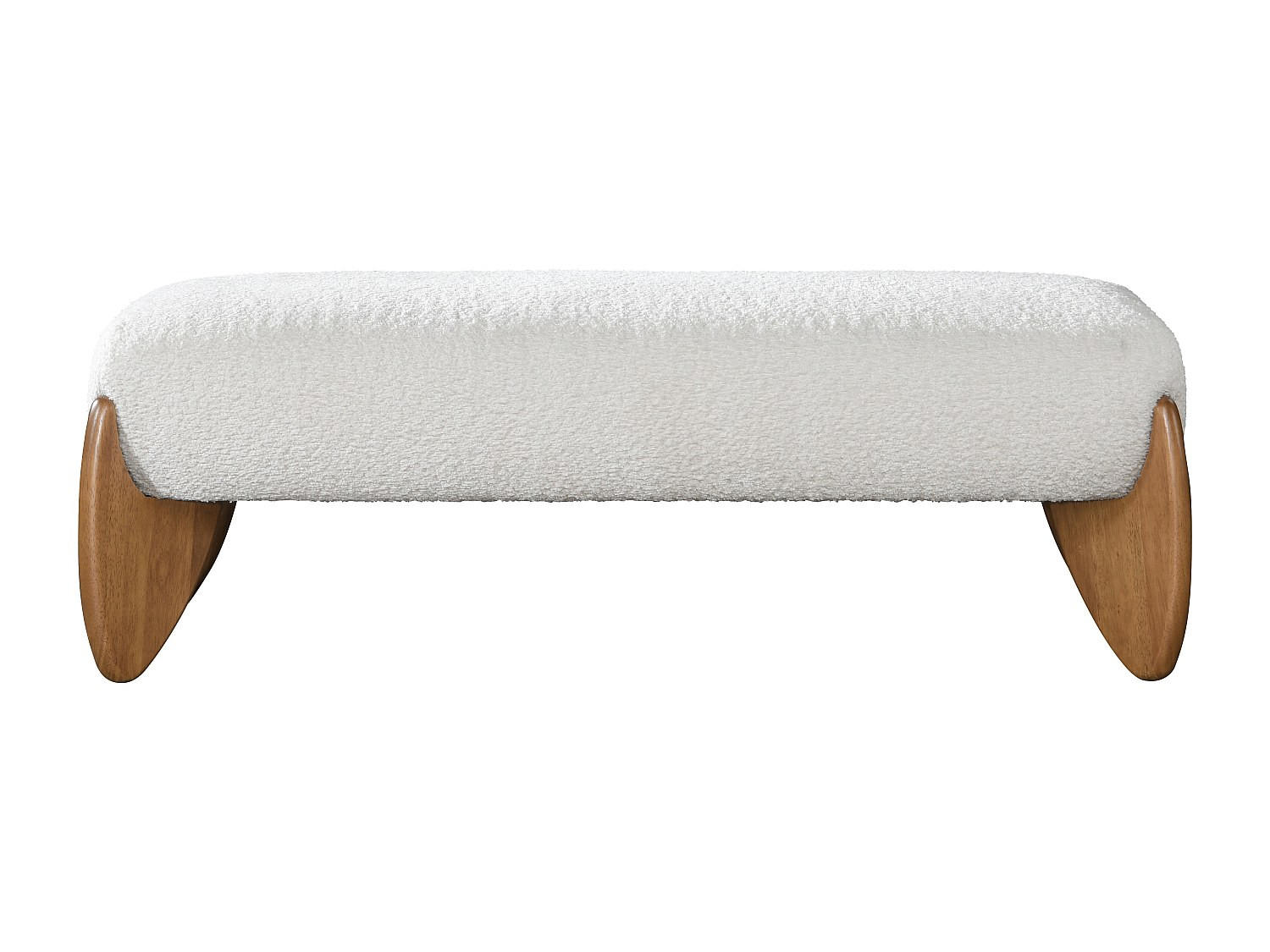 Vente-Unique Sitzbank Weiß 127x45x48 cm