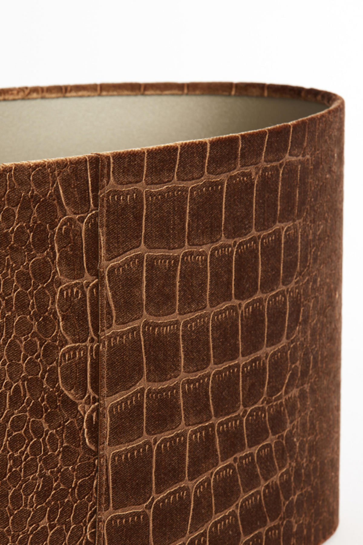 LAMPENSCHIRM Praya Braun 45/21/22 cm - Braun, Textil (45/21/22cm) - Light & Living