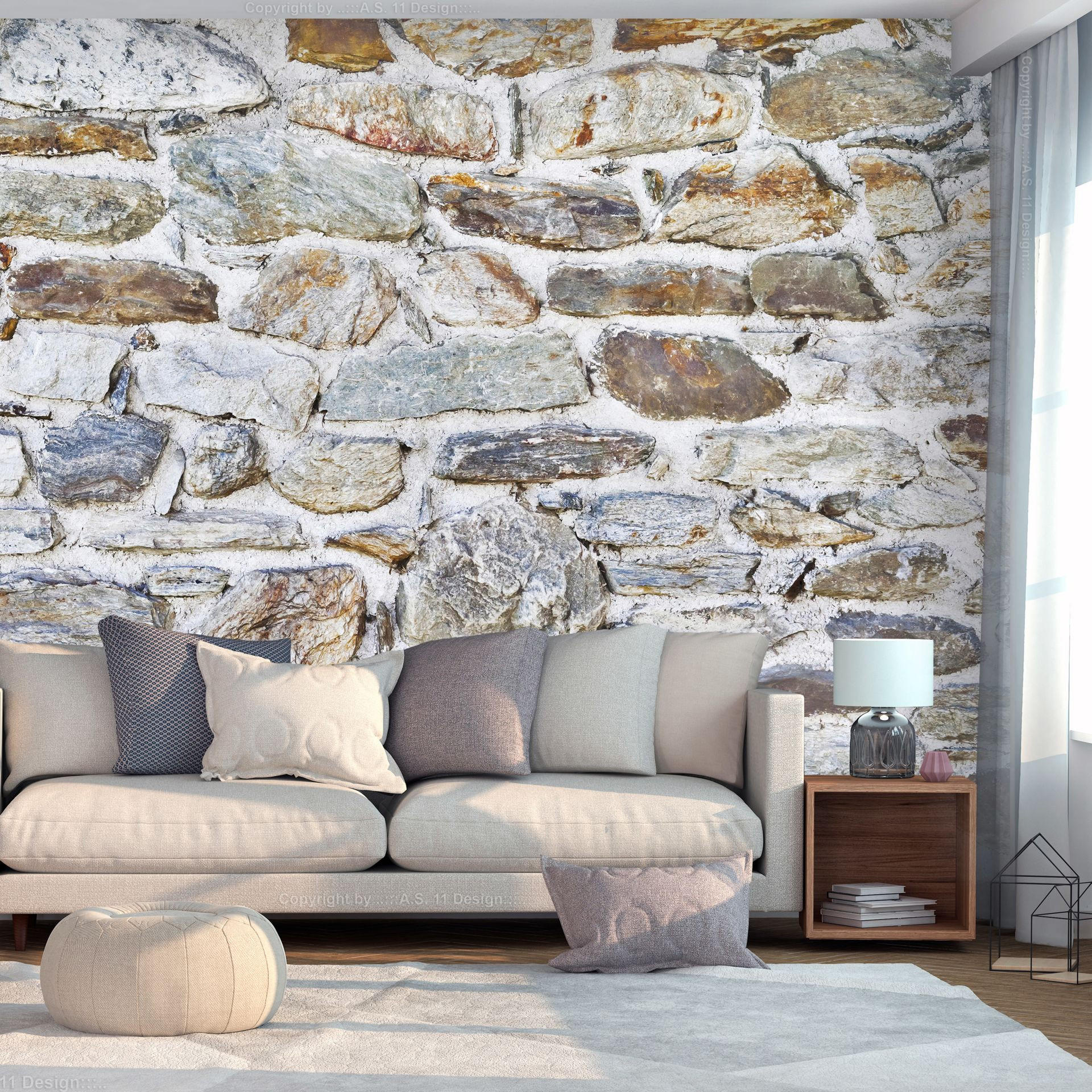 SELBSTKLEBENDE FOTOTAPETE 245/175 cm - Multicolor, Kunststoff/Textil (245/1cm) - KUNSTLOFT