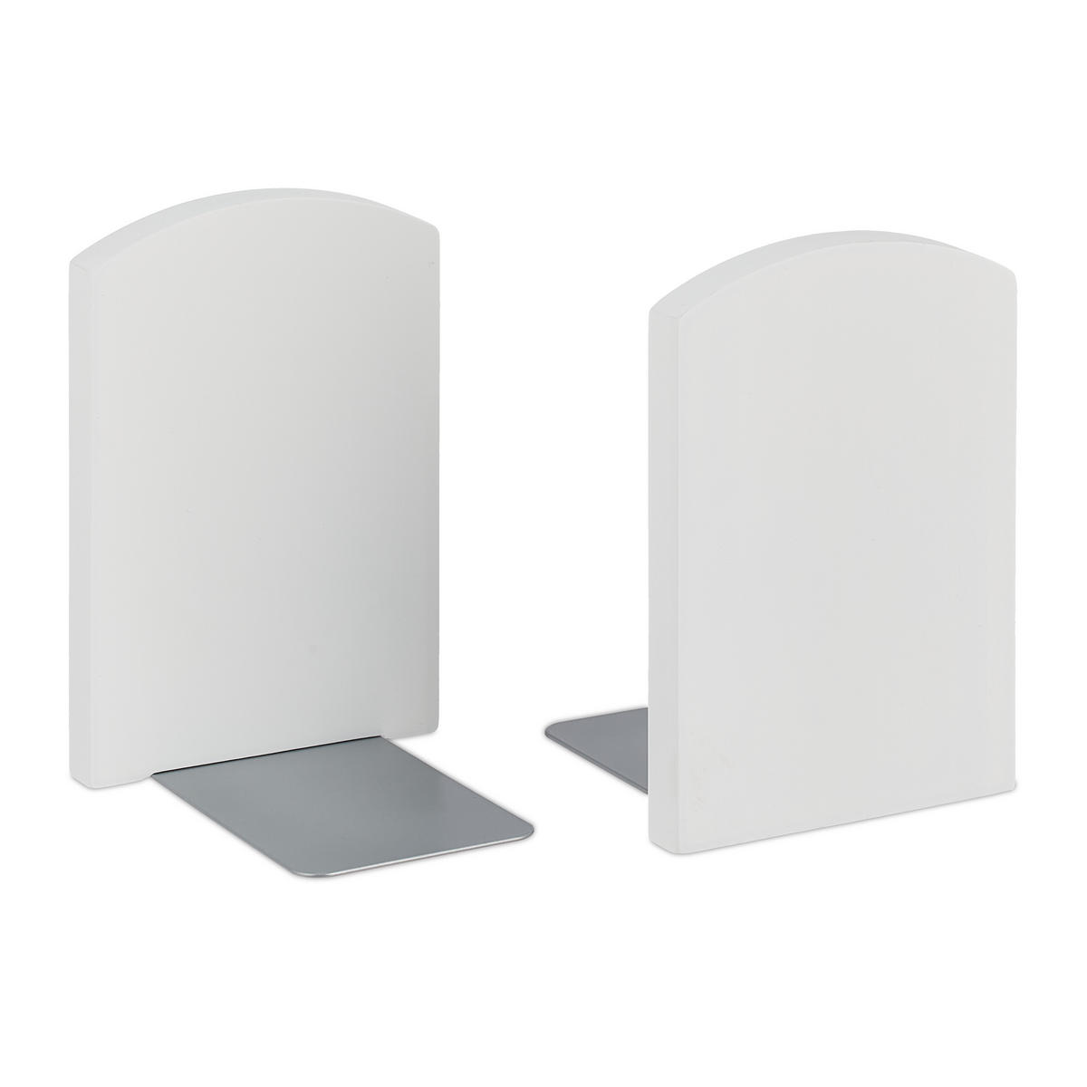 2XSTOJAN na knihy - viacfarebná, kov/drevo (12/18/12cm) - Relaxdays