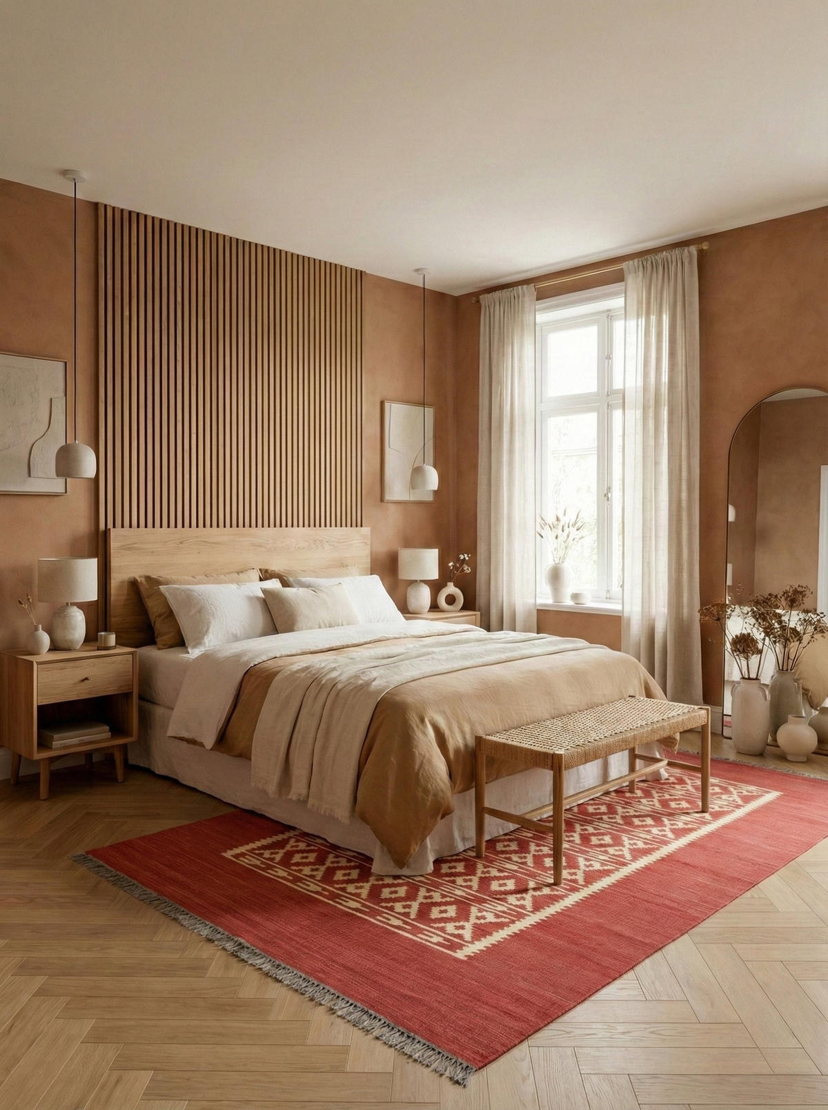 HANDWEBTEPPICH Gashgai Kelim Rot 298/207 cm Schurwolle - Rot, Textil (207/298cm) - Looma