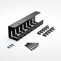 KABELKANAL Schwarz, Set A - Schwarz, Metall (43/10/12cm) - Albatros