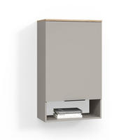 HÄNGESCHRANK Piave Greige 60 x 100 cm mit Tür - Greige, Holzwerkstoff (60/100/30cm) - Livinity®